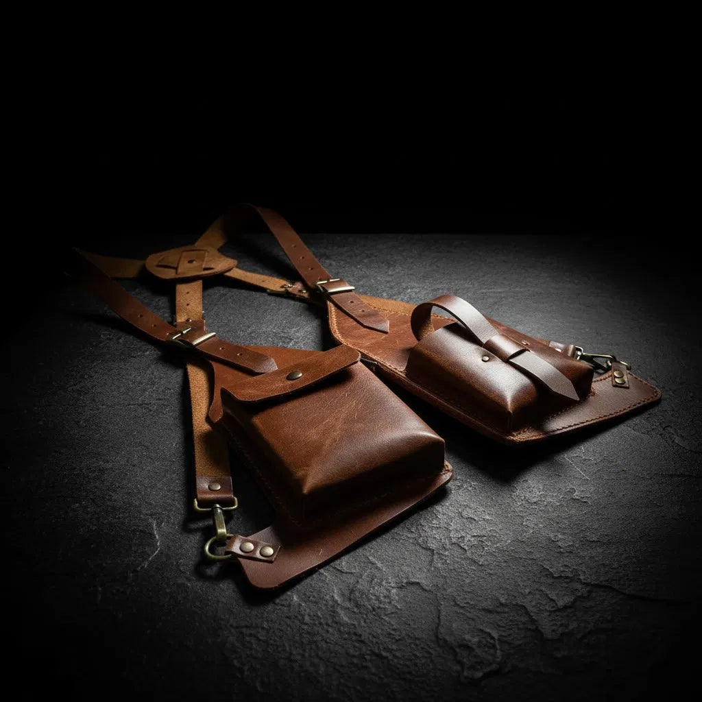 Taba Deri El Yapımı Omuz Holster