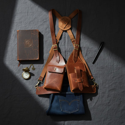 Taba Deri El Yapımı Omuz Holster
