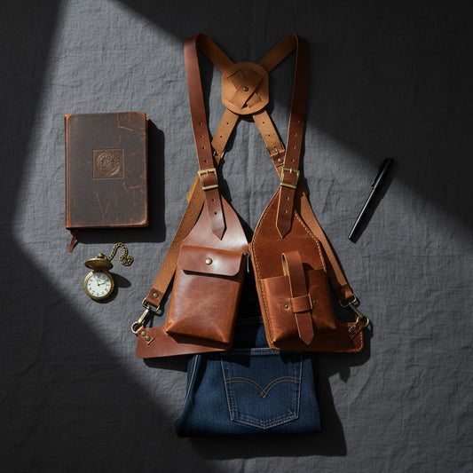 Taba Deri El Yapımı Omuz Holster